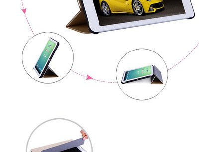 蠶絲紋三折IPAD5air智能喚醒休眠支架手挽導(dǎo)音保護(hù)皮套 功能與設(shè)計(jì)的完美結(jié)合